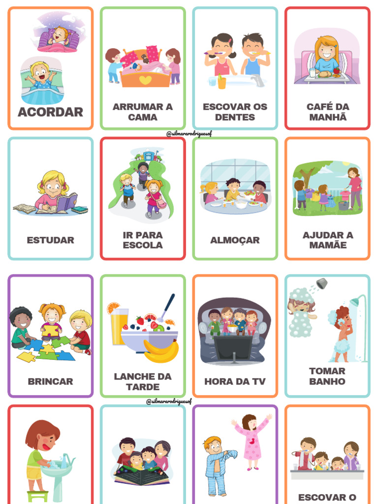 Cartões de Rotina | PDF