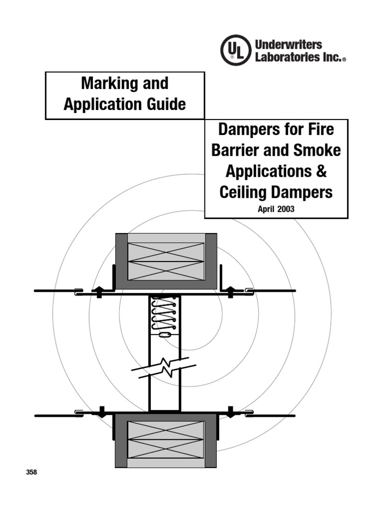 Marking and Application Guide Dampers For Fire Barrier and Smoke