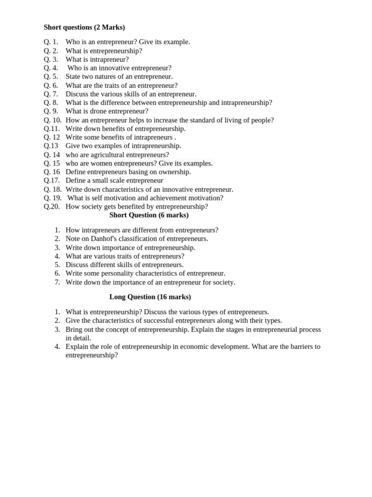 Key Concepts of Entrepreneurship Explained | PDF