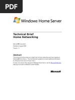 Windows Home Server Technical Brief - Home Networking
