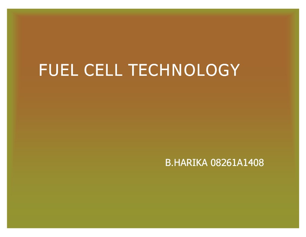 Fuel Cell Technology | PDF | Fuel Cell | Solid Oxide Fuel Cell