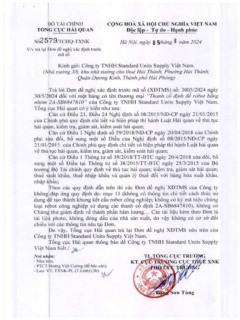 2579 - TCHQ TR HS HS - 05.06.2024 | PDF