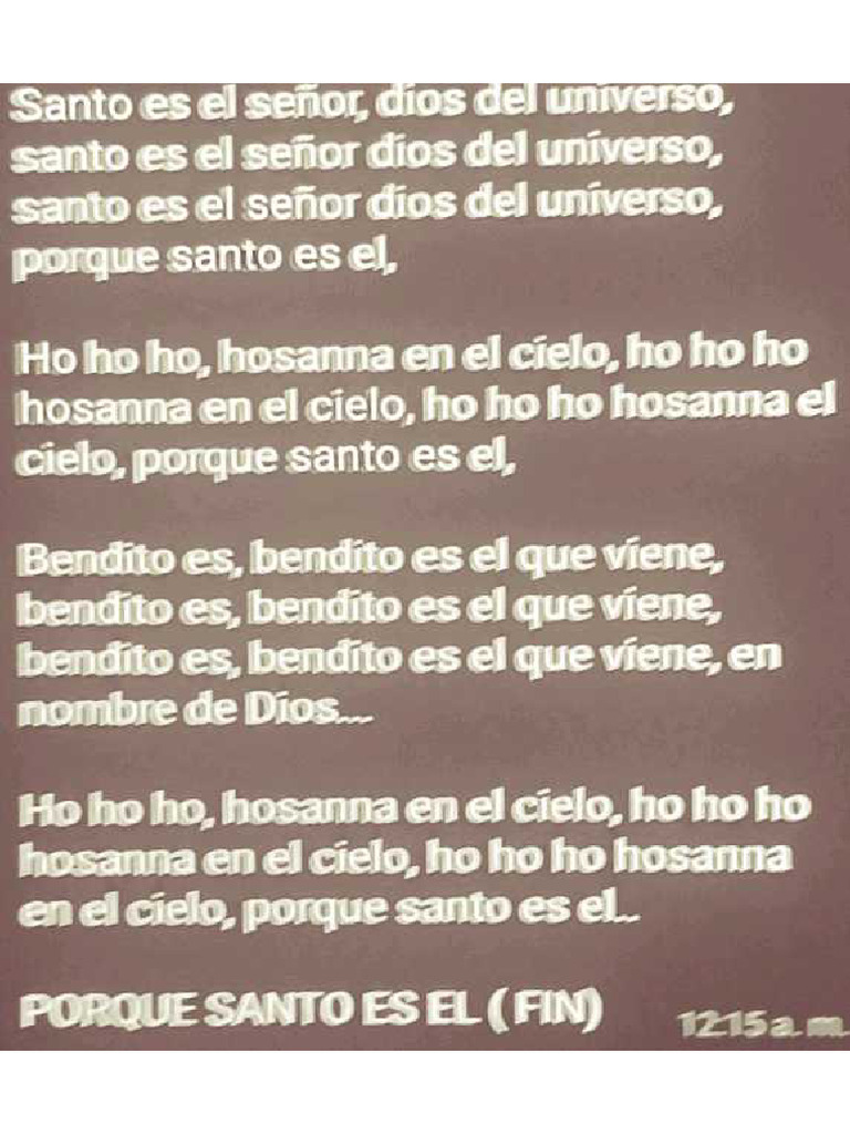 Santo Letra.1 | PDF
