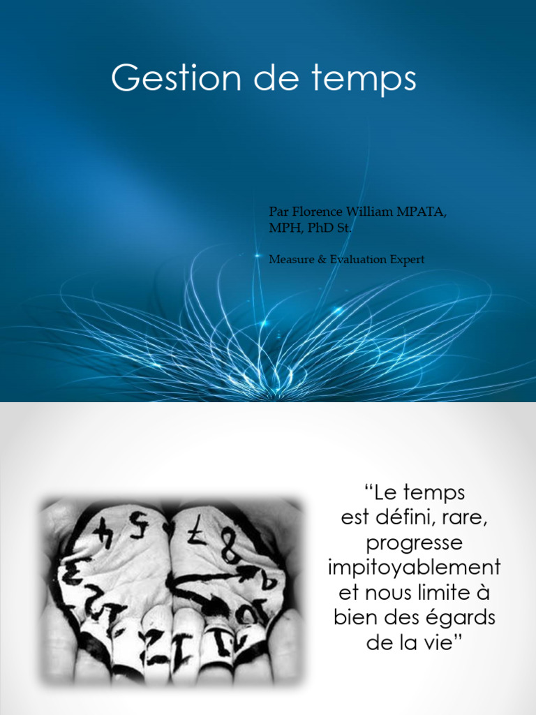 Optimiser la Gestion du Temps | PDF | Gestion du temps | Compétences ...