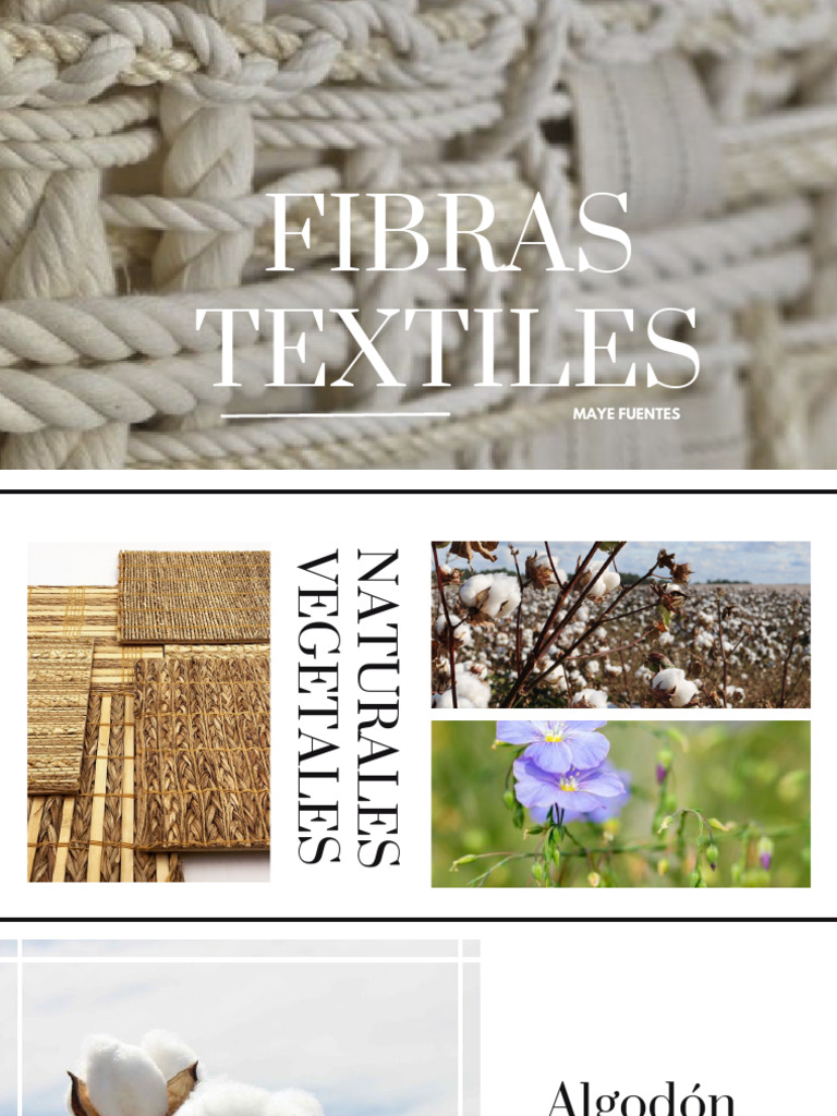 Fibras Textiles Completas Historia, Características, Etc PDF | PDF ...
