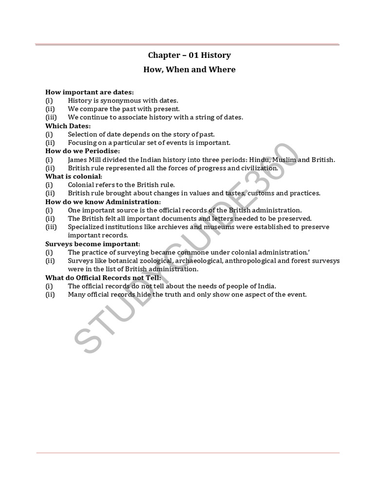 08 social science history key notes ch 01 how when and where unlocked pdf