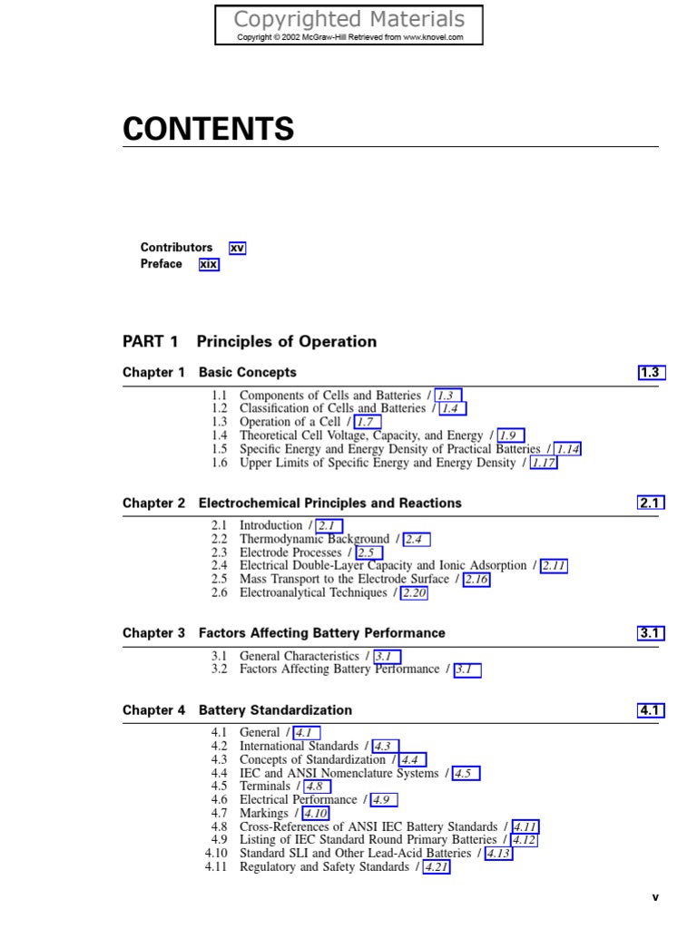 Handbook of Batteries (3rd Edition) Battery (Electricity