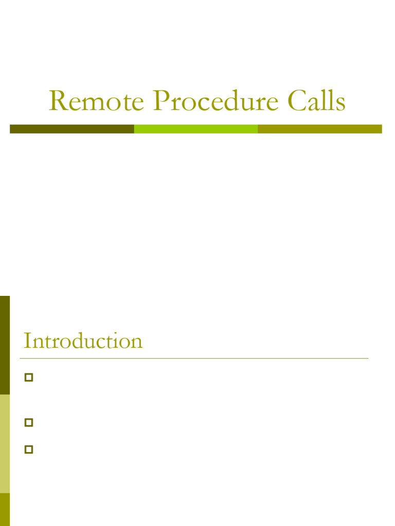 Understanding Remote Procedure Calls | PDF | Parameter (Computer ...