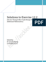 Solutions To Exercise 12.2: (Ho Soo Thong & Khor Nyak Hiong's Panpac Additional Mathematics)