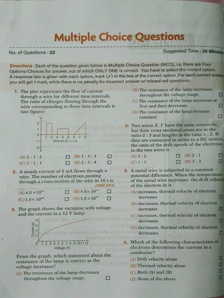 Phy Chap 3 | PDF | Electrical Resistance And Conductance | Electrical ...