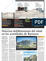 Arquitectura y Medio Ambiente: Acantilado de Barranco, Lima Se Debilita