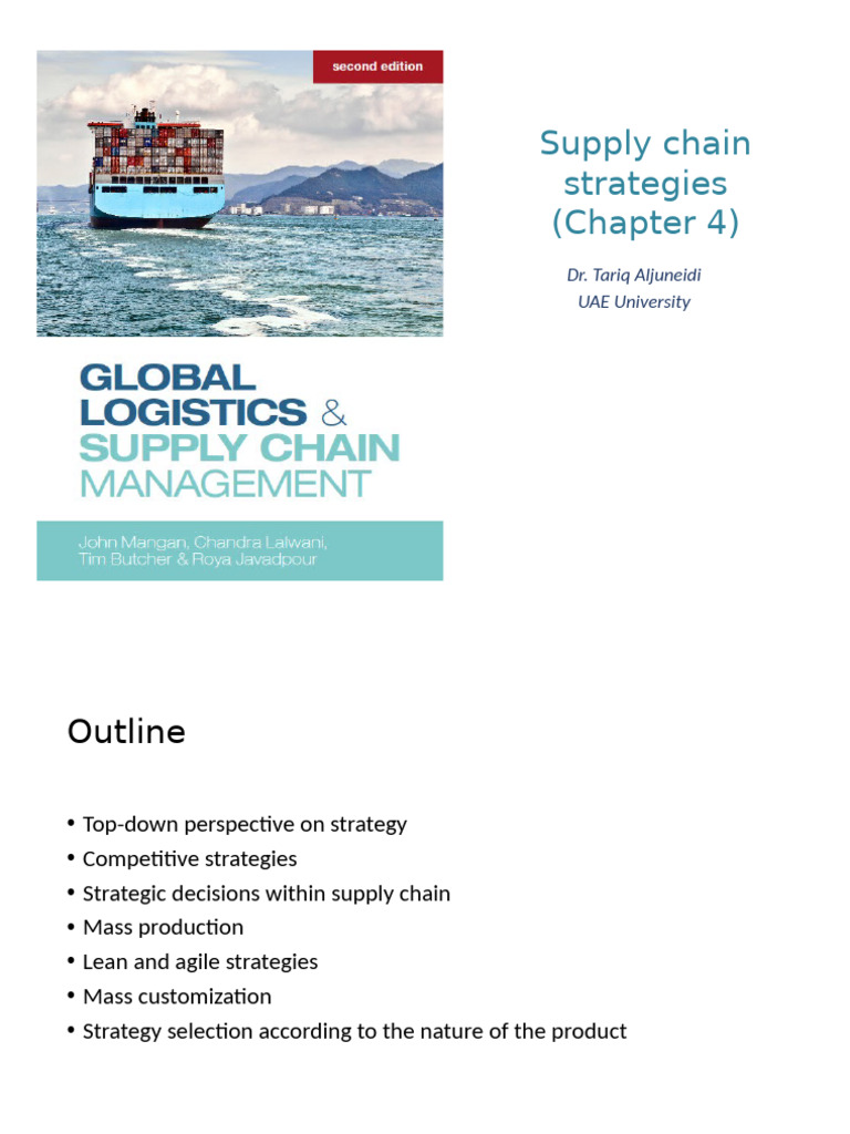 Ch4 Supply Chain Strategies | PDF | Lean Manufacturing | Business