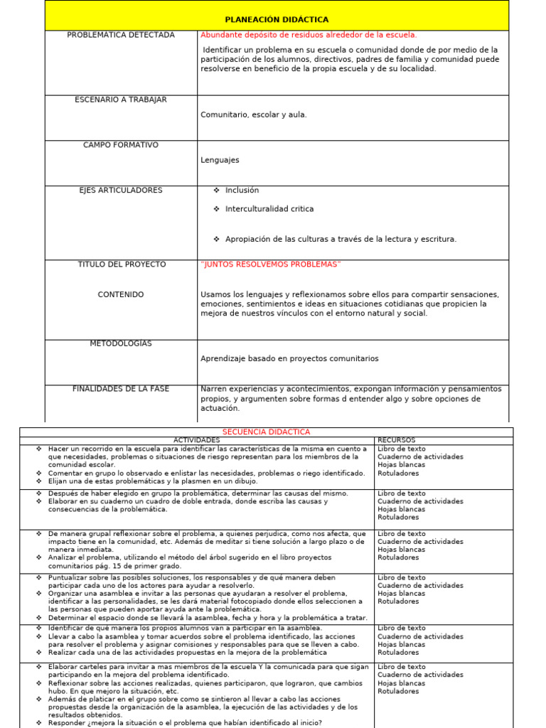 Plan Tercer Grado - Julio - 100922 | PDF | Escuelas | Inclusión (Educación)