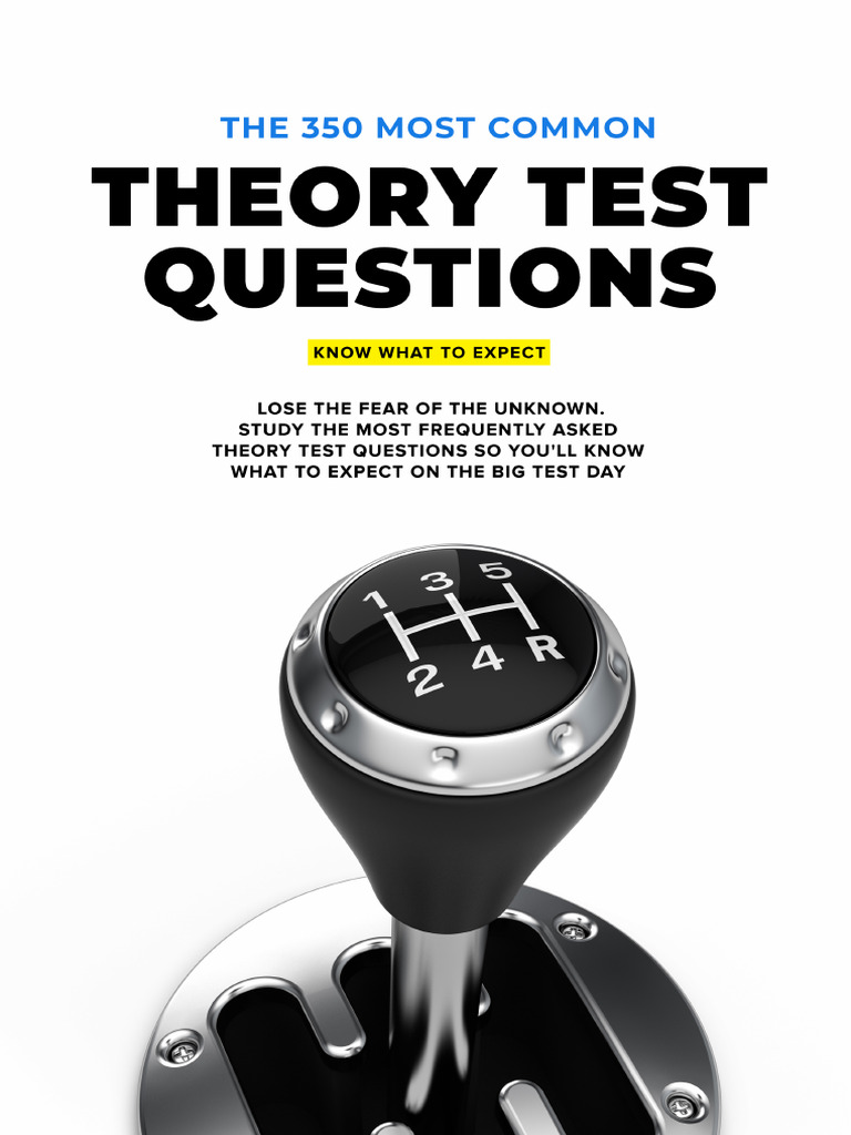 350 Most Frequently Asked Theory Test Questions | PDF | Traffic | Anti ...