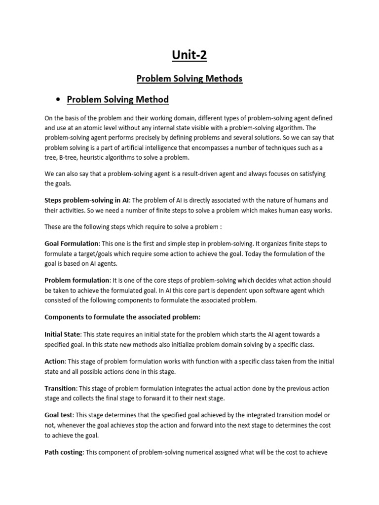 Unit-2 (Notes AI) | PDF | Applied Mathematics | Algorithms