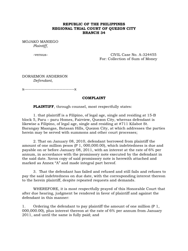 Republic of the Pro Lawsuit Complaint