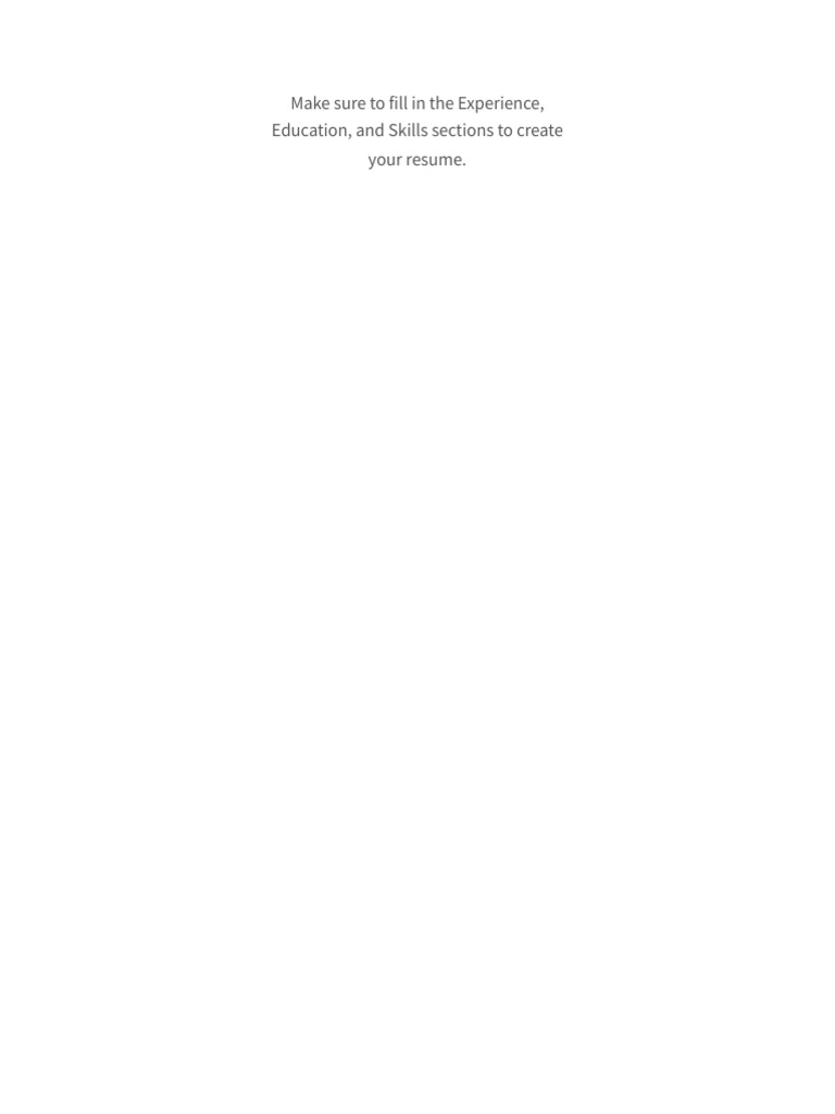 First Resume | PDF | Career & Growth