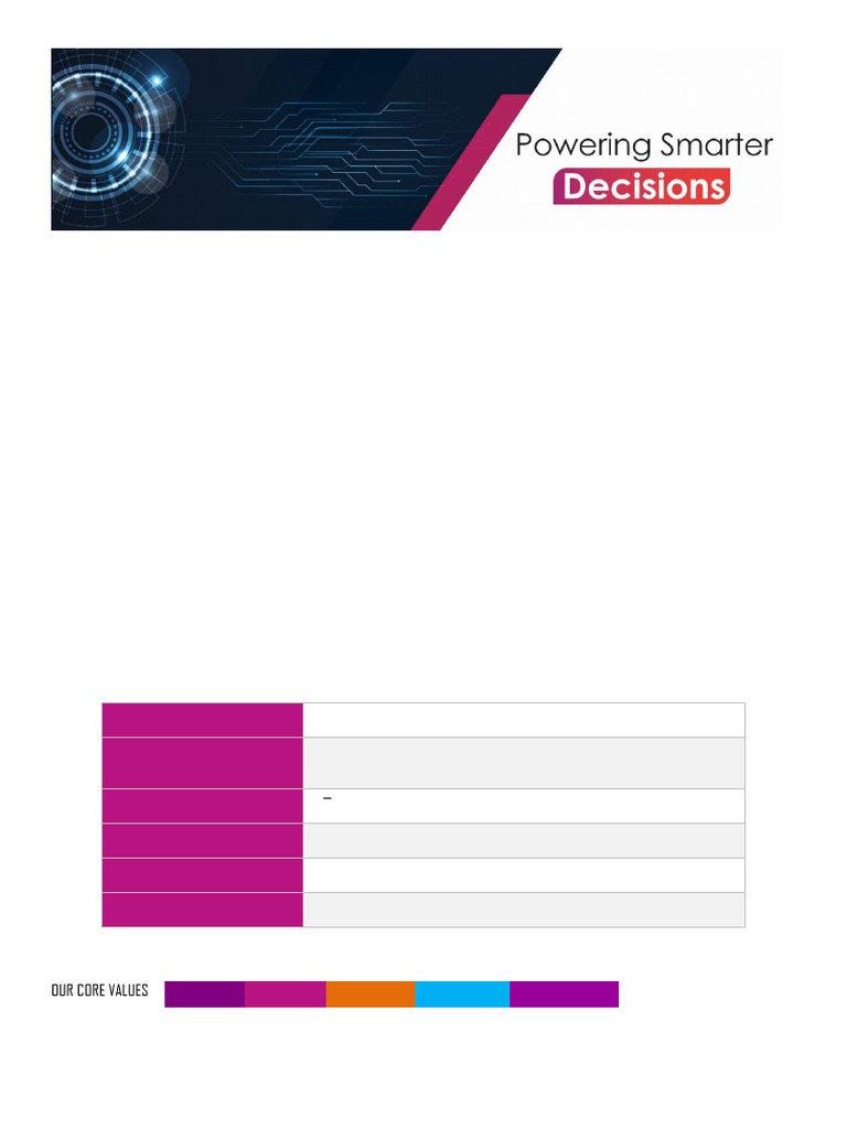 Data Analyst Intern - Job Description - STATXO | PDF | Analytics ...
