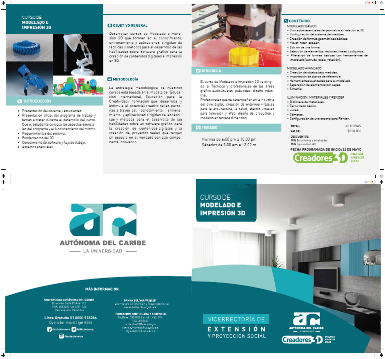 Curso de Modelado e Impresión 3D | PDF | Impresión 3d | modelado 3D