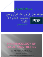 Pharmacology of Local Anesthetics