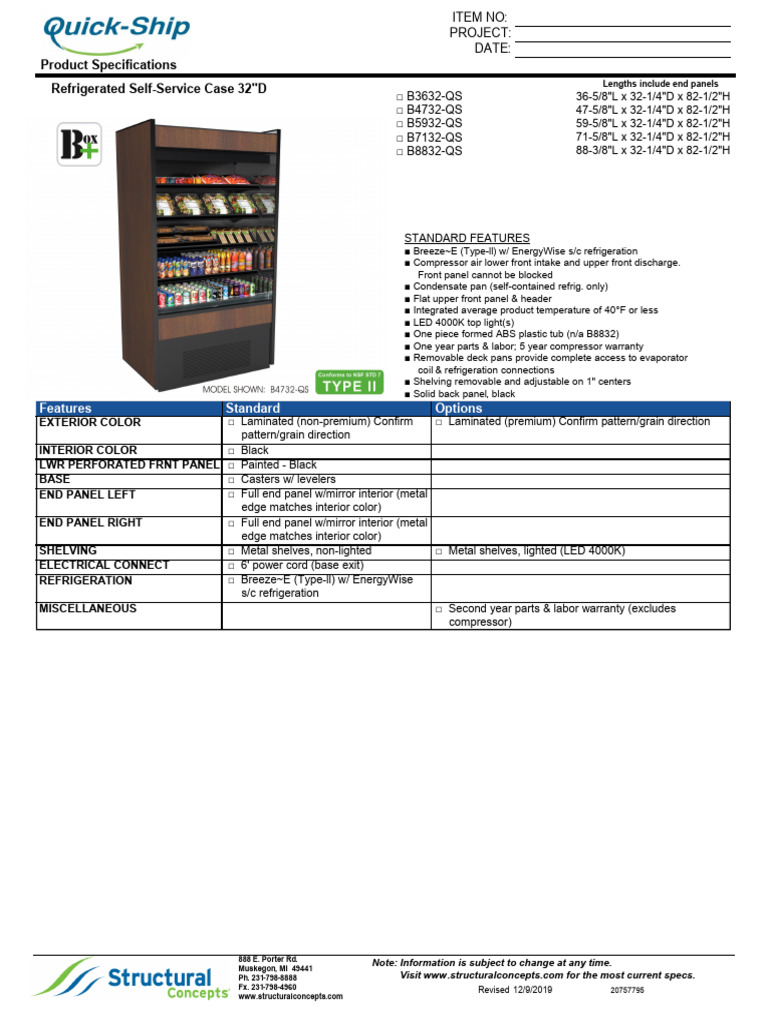 B5932 Refrigerated Case Specifications | PDF | Building Engineering ...