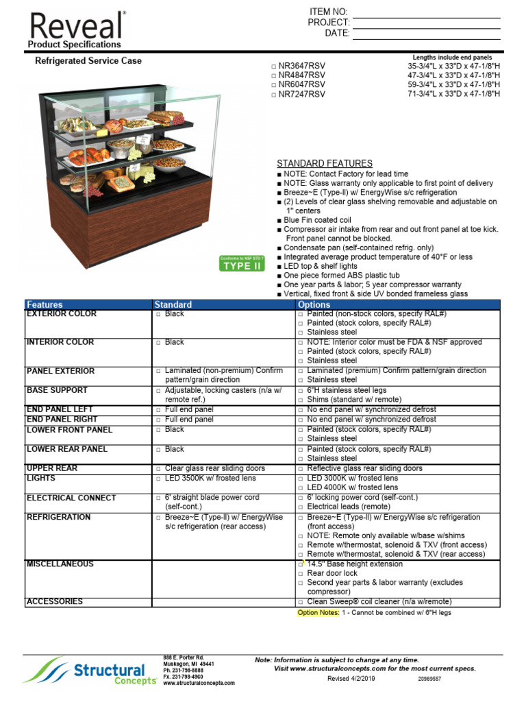 Structural Concepts Nr4847rsv | PDF | Manufactured Goods