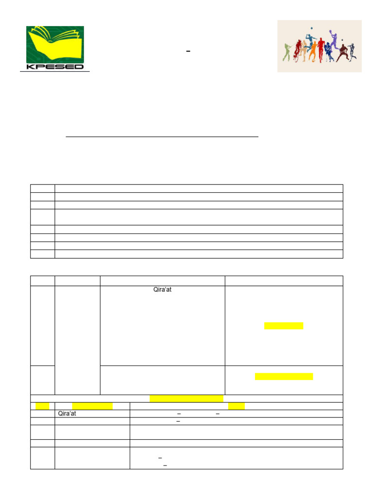 Schedule of Adbiyat | PDF