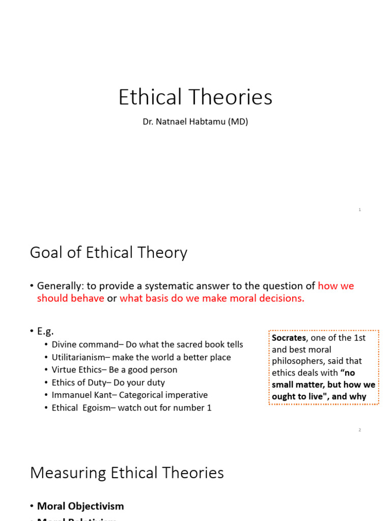 2. Ethical Theories | PDF | Virtue Ethics | Philosophical Theories
