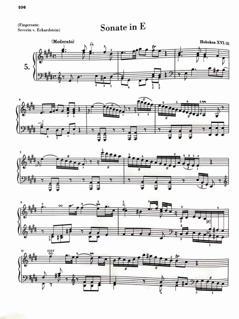 Haydn E Major | PDF
