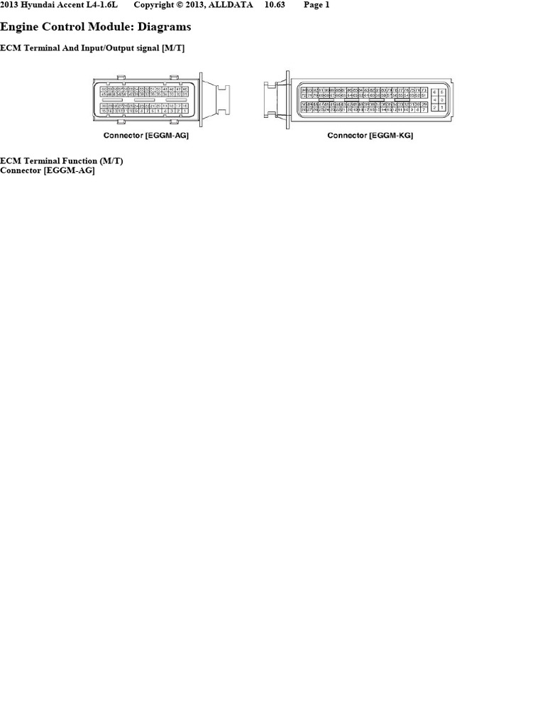 Ecm Conector Accent | PDF | Electrical Connector | Electronic Circuits