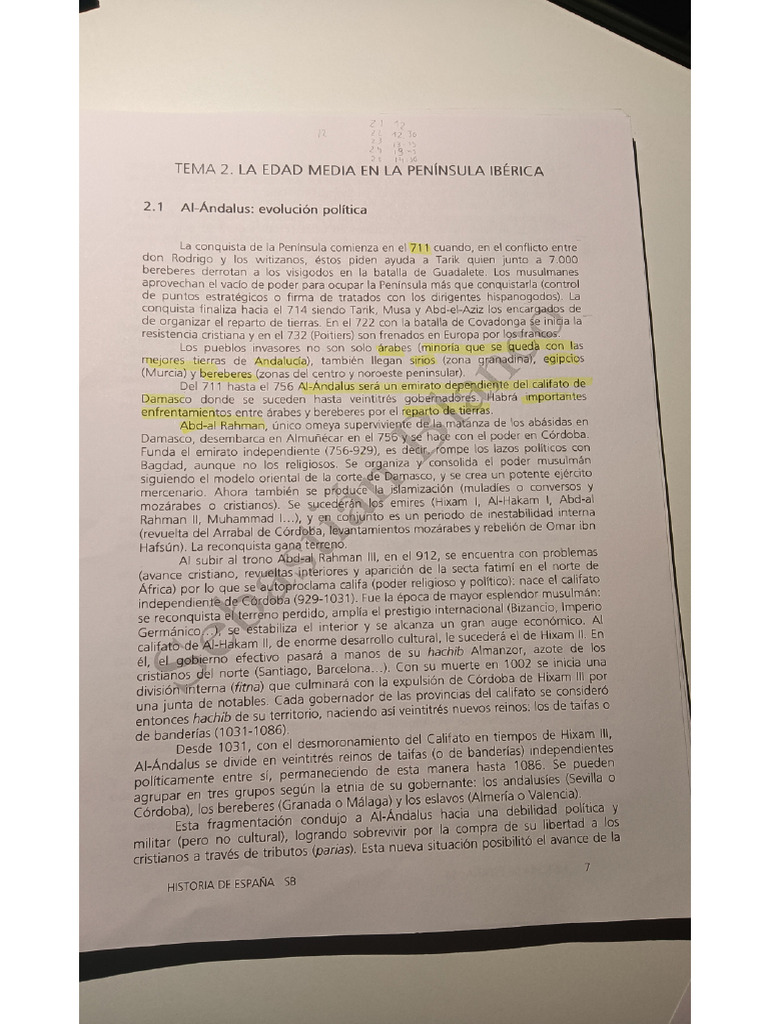 Evolución de Al-Andalus en la Edad Media | PDF | Al Andalus | Imperio ...