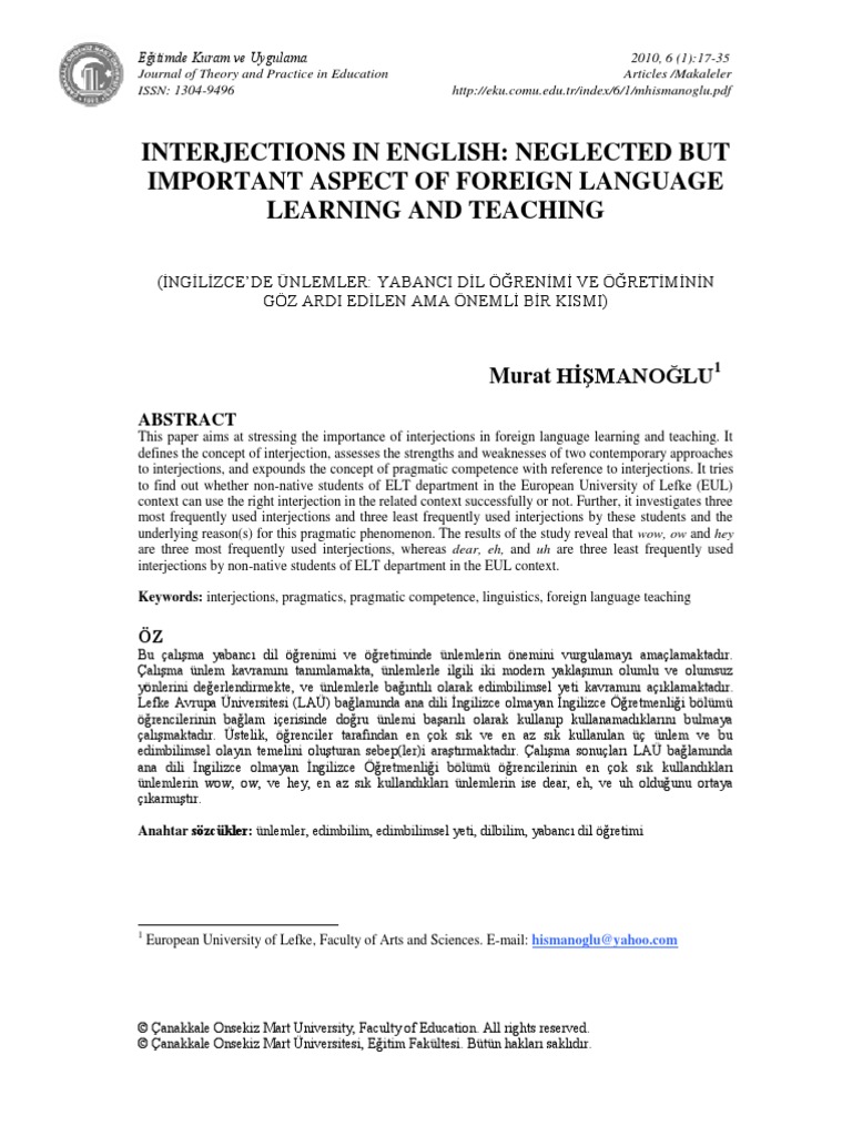 Wow interjection examples image