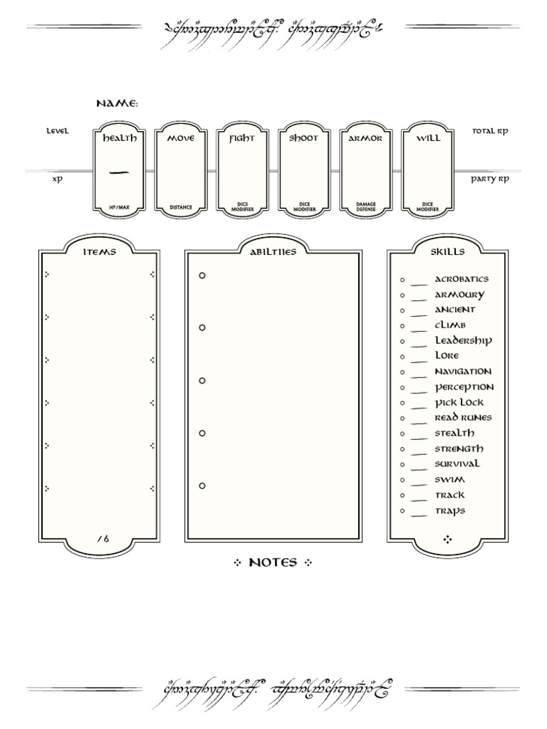 RPG Character Stats and Abilities Guide | PDF