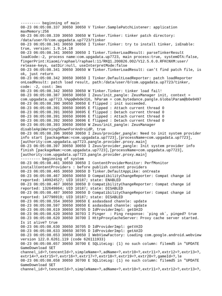 Tinker Patch Installation Log Analysis | PDF | Computer Architecture ...