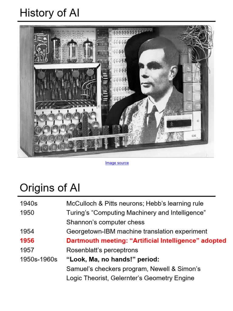 Logic Theorist and AI's Early History | PDF | Artificial Intelligence ...