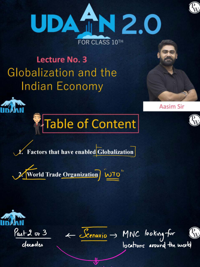 Economics Globalization And The Indian Economy 03 Class Notes