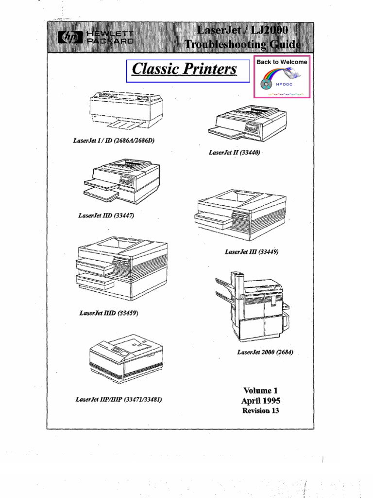 HP LaserJet Classics I II III D M 2000 | PDF | Printer (Computing ...
