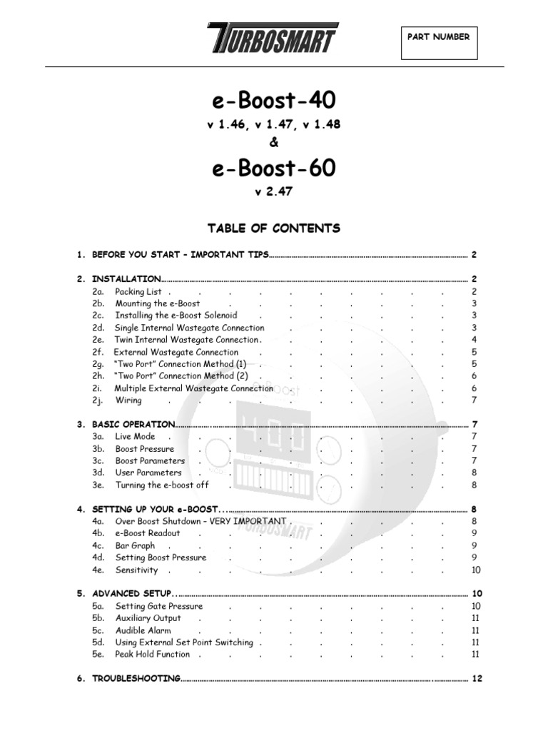 FG Eboost 40 60 | PDF | Turbocharger | Internal Combustion Engine