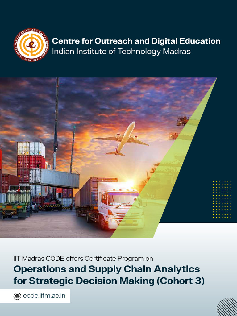 Operations and Supply Chain Brochure Cohort3 | PDF | Mathematical Model ...
