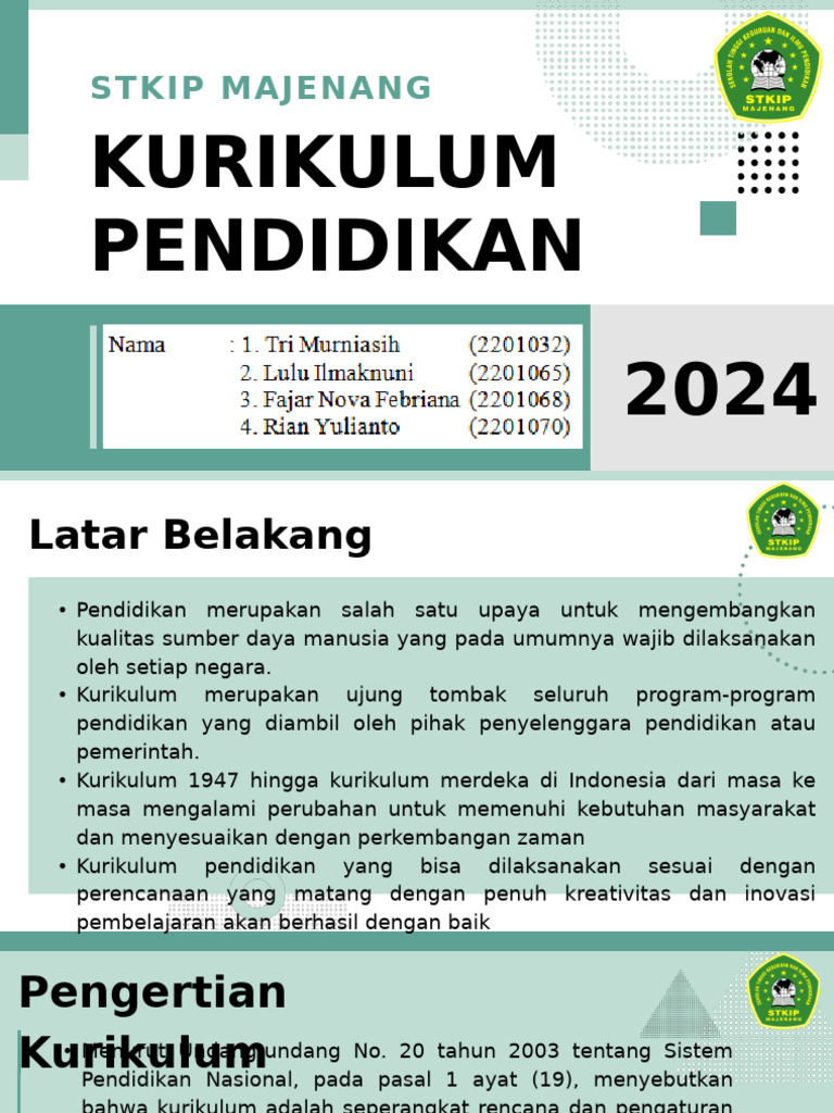 Kurikulum Pendidikan STKIP Majenang 2024 | PDF | Pengembangan Diri
