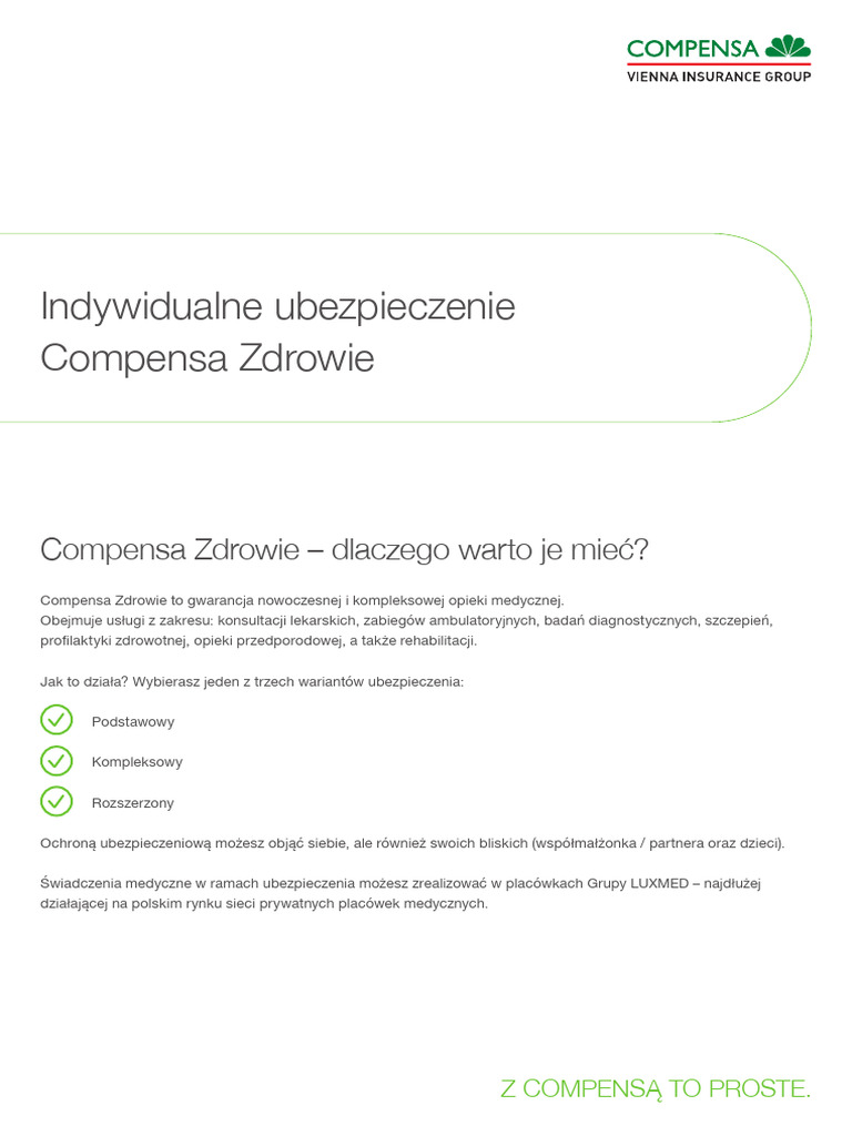 OWU Compensa Zdrowie 270 2022 1 | PDF