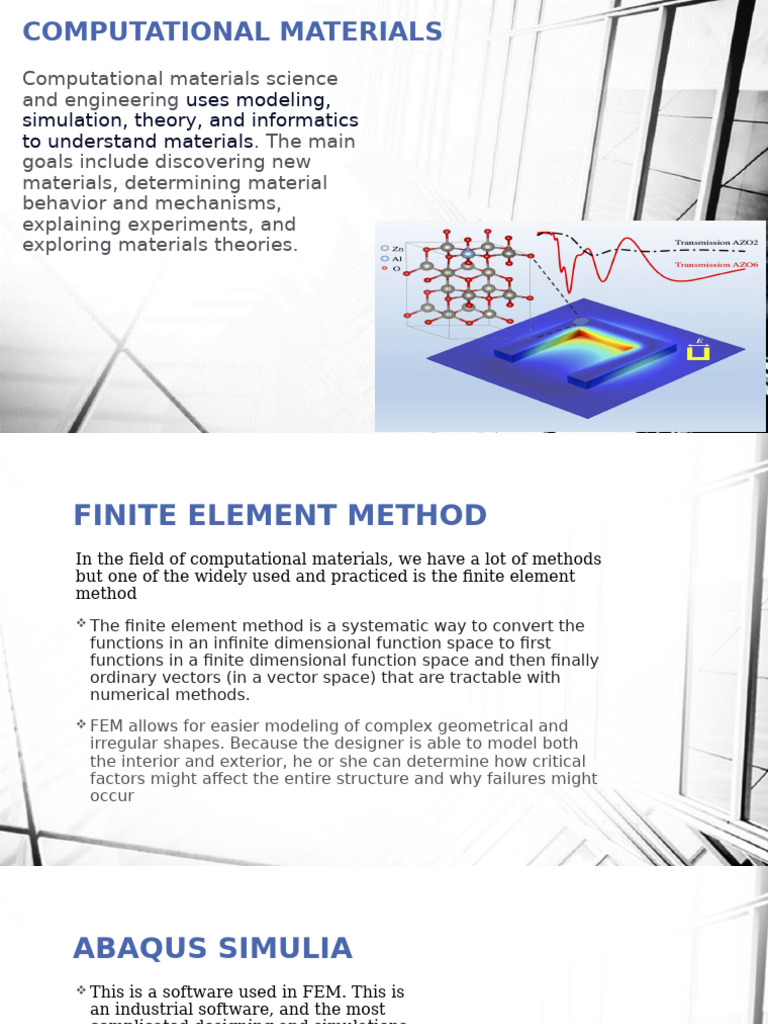 Finite Element Method in Materials Science | PDF | Computers ...