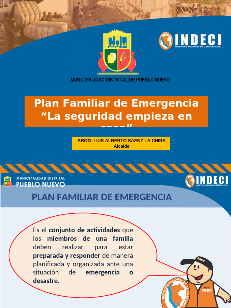 Plano De Emergencia Familiar Promueve Protección Civil Plan Familiar