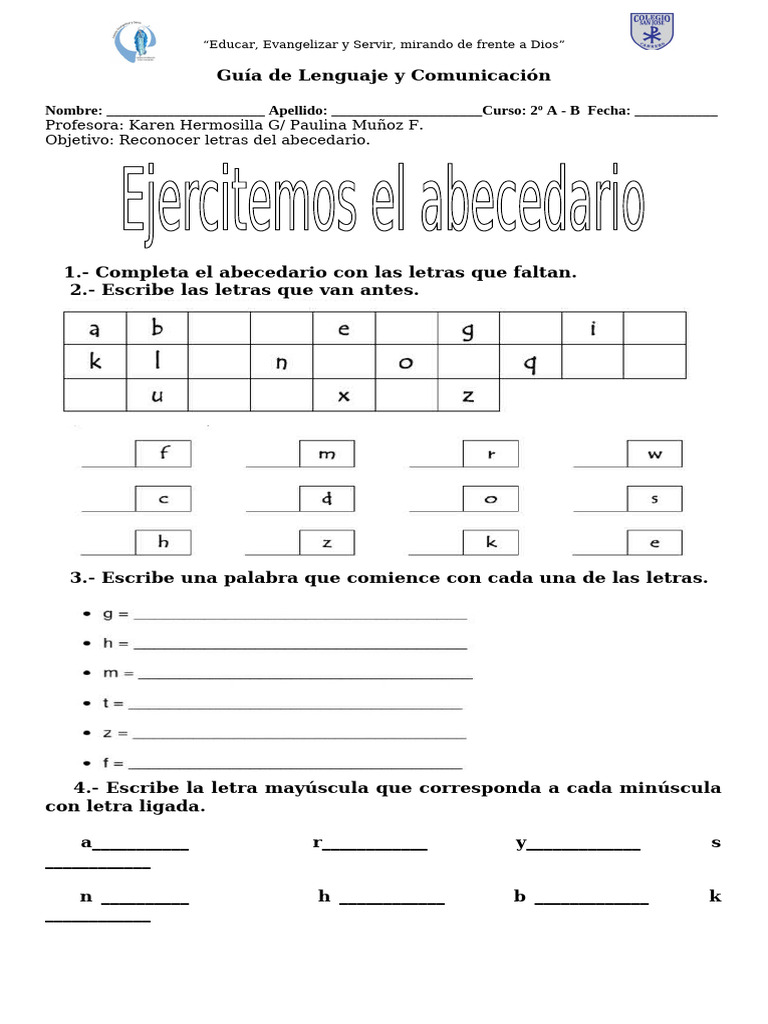 ABECEDARIO | PDF | Artes del lenguaje y disciplina