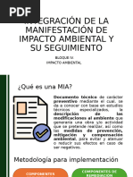 Manifiesto Del Impacto Ambiental Mia | PDF | Evaluación de impacto ...