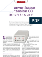 Convertisseur de Tension CC de 12v Jusqu'à 28v