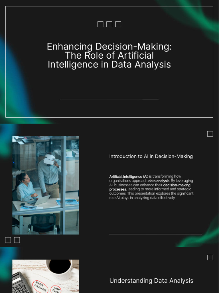 Slidesgo Enhancing Decision Making The Role of Artificial Intelligence ...