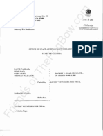 2012-01-13 Farrar List of Witnesses For Trial