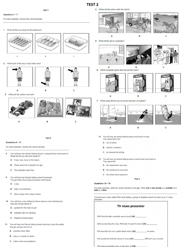Test 2 Listening | PDF