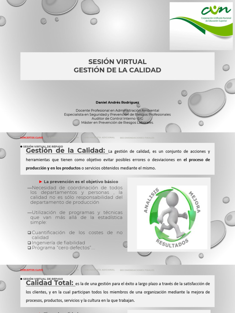 Gestión de Calidad y Mejora Continua | PDF | Calidad (comercial ...